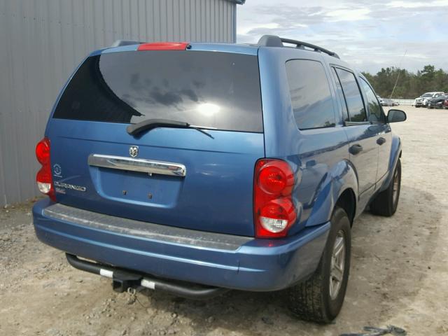 1D4HD48N04F211901 - 2004 DODGE DURANGO SL BLUE photo 4