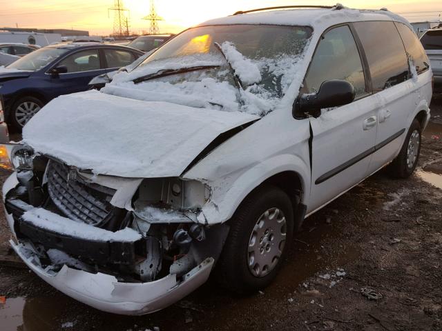 1C4GJ45303B156683 - 2003 CHRYSLER VOYAGER LX WHITE photo 2