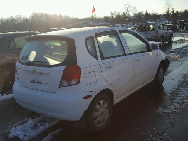KL1TJ62694B159745 - 2004 CHEVROLET AVEO LS WHITE photo 4