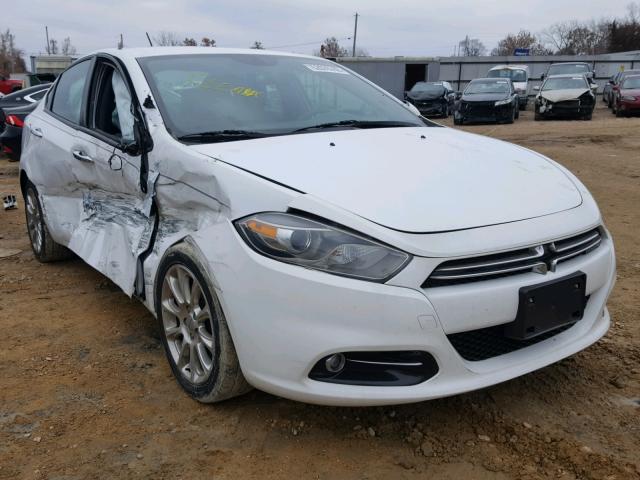 1C3CDFCH1DD306522 - 2013 DODGE DART LIMIT WHITE photo 1