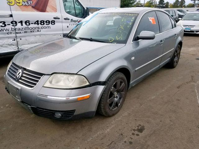 WVWRH63B02P340906 - 2002 VOLKSWAGEN PASSAT GLX SILVER photo 2