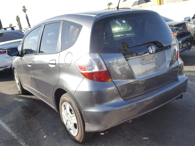 JHMGE8H36DC065659 - 2013 HONDA FIT CHARCOAL photo 3