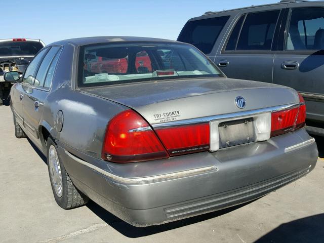 2MEFM74W01X603358 - 2001 MERCURY GRAND MARQ GRAY photo 3