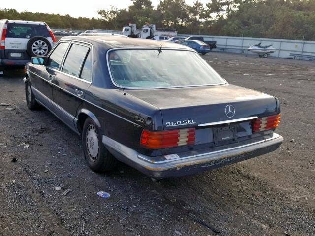 WDBCA39E5MA574540 - 1991 MERCEDES-BENZ 560 SEL BLACK photo 3