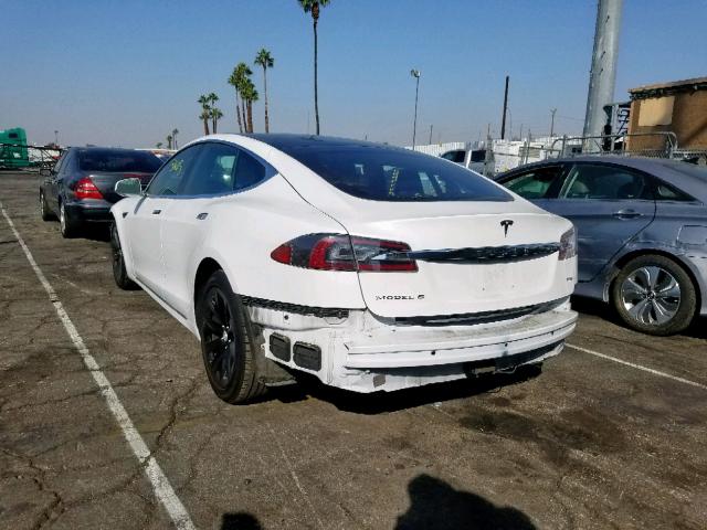5YJSA1E18HF199387 - 2017 TESLA MODEL S أبيض صورة 3