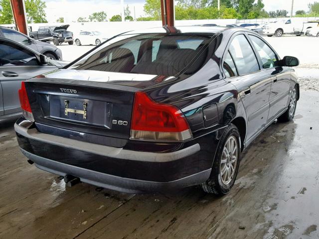 YV1RS61T832280332 - 2003 VOLVO S60 BLACK photo 4