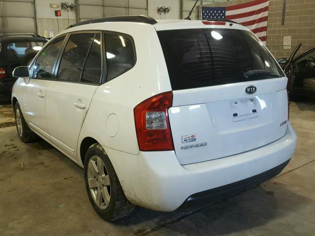 KNAFG526787157173 - 2008 KIA RONDO LX WHITE photo 3