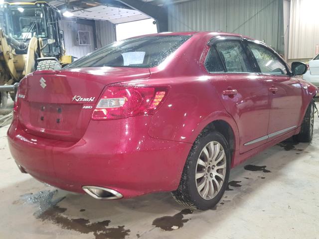 JS2RF9A38D6100441 - 2013 SUZUKI KIZASHI SE RED photo 4