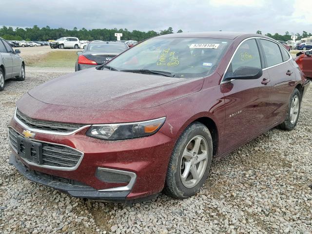 1G1ZB5ST6GF294171 - 2016 CHEVROLET MALIBU LS 红色 照片 2