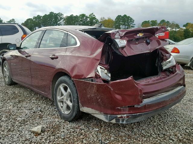 1G1ZB5ST6GF294171 - 2016 CHEVROLET MALIBU LS 红色 照片 3