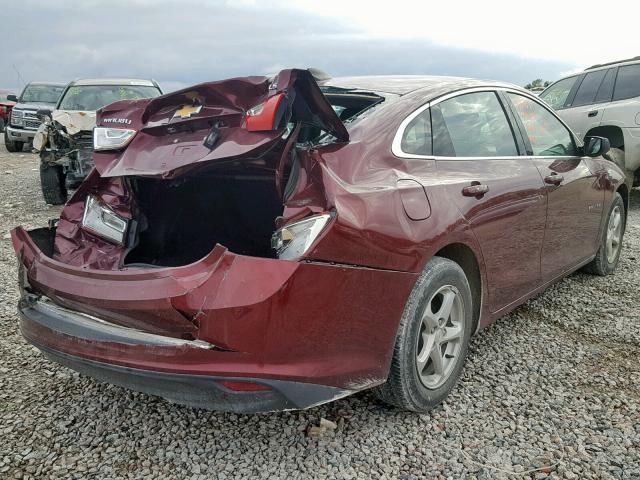 1G1ZB5ST6GF294171 - 2016 CHEVROLET MALIBU LS 红色 照片 4