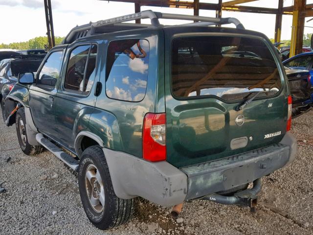 5N1ED28Y32C549284 - 2002 NISSAN XTERRA XE GREEN photo 3