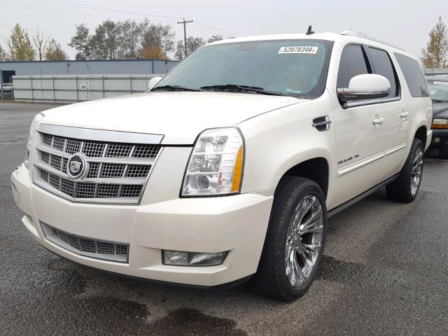 1GYS4JEF6ER139434 - 2014 CADILLAC ESCALADE E WHITE photo 2