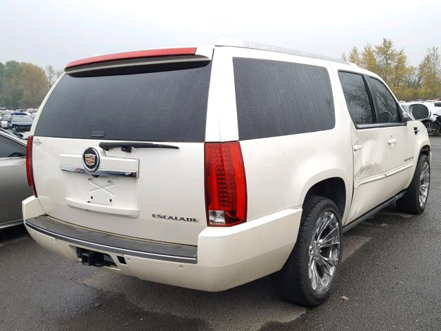 1GYS4JEF6ER139434 - 2014 CADILLAC ESCALADE E WHITE photo 4