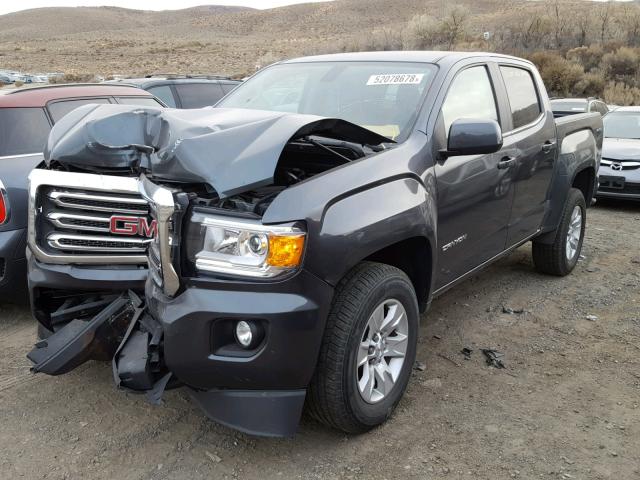 1GTG6BE38F1145964 - 2015 GMC CANYON SLE GRAY photo 2