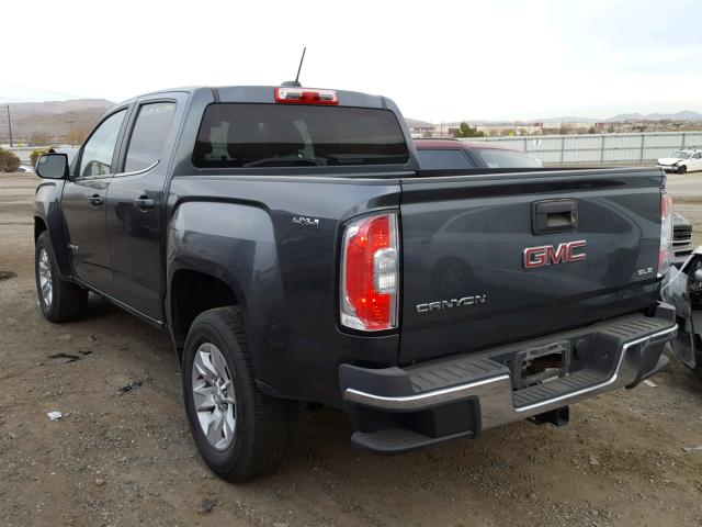 1GTG6BE38F1145964 - 2015 GMC CANYON SLE GRAY photo 3