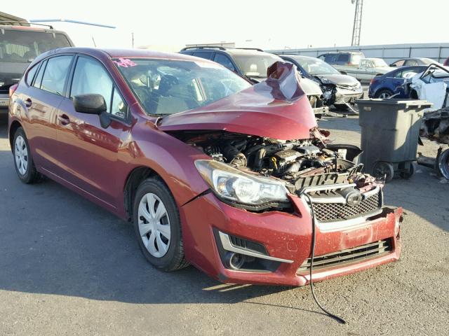 JF1GPAA67F9272428 - 2015 SUBARU IMPREZA BA BURGUNDY photo 1