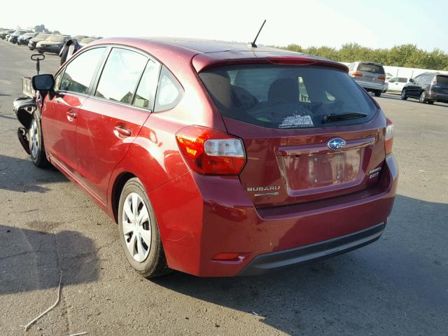 JF1GPAA67F9272428 - 2015 SUBARU IMPREZA BA BURGUNDY photo 3