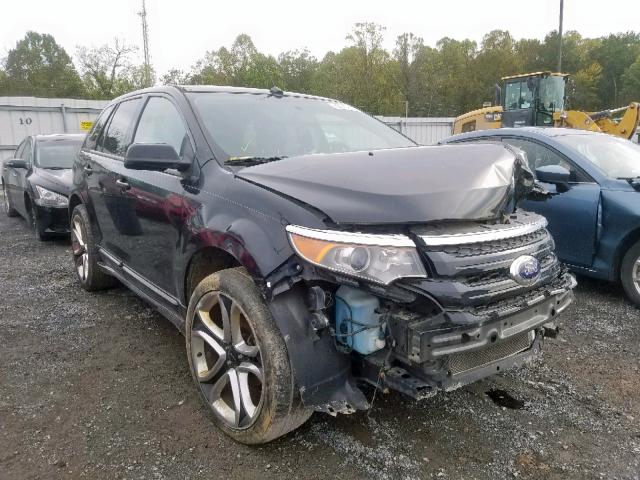 2FMDK4AK9DBC25228 - 2013 FORD EDGE SPORT BLACK photo 1