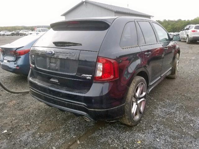 2FMDK4AK9DBC25228 - 2013 FORD EDGE SPORT BLACK photo 4