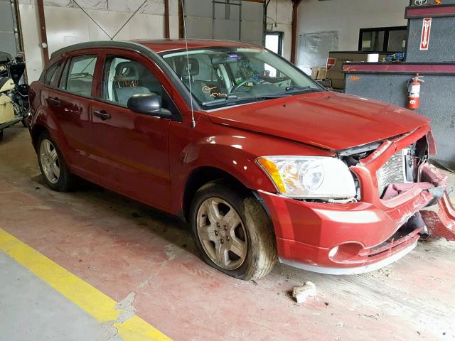 1B3HB48B77D214191 - 2007 DODGE CALIBER SX RED photo 1