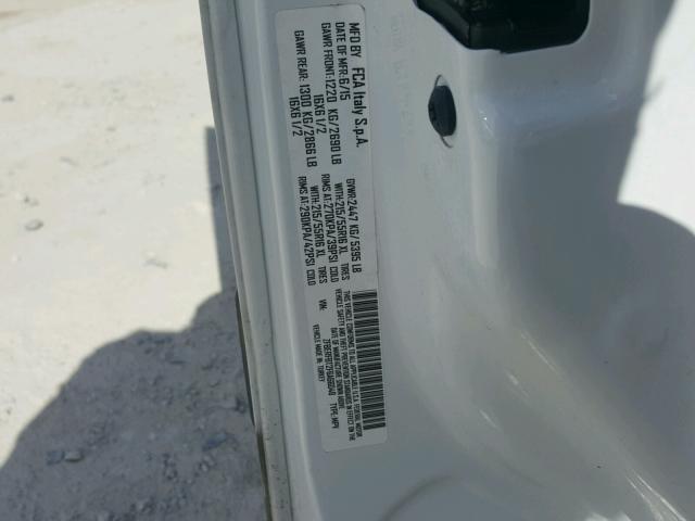 ZFBERFBT2F6A66048 - 2015 RAM PROMASTER 白色 照片 10