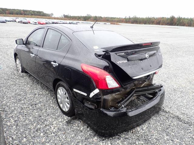 3N1CN7AP5HL853773 - 2017 NISSAN VERSA S BLACK photo 3