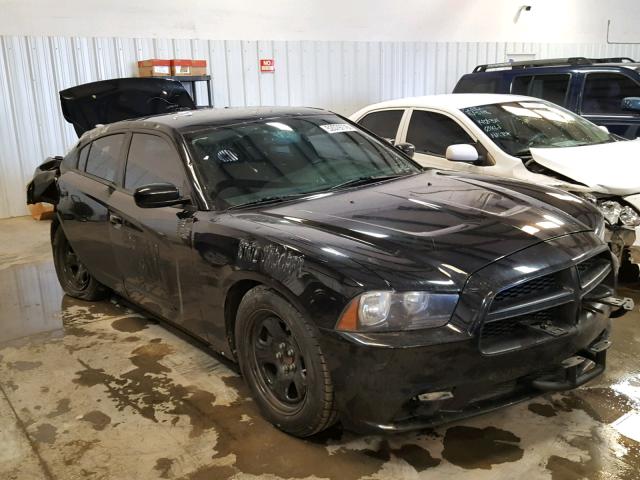 2C3CDXAT7DH610339 - 2013 DODGE CHARGER PO BLACK photo 1