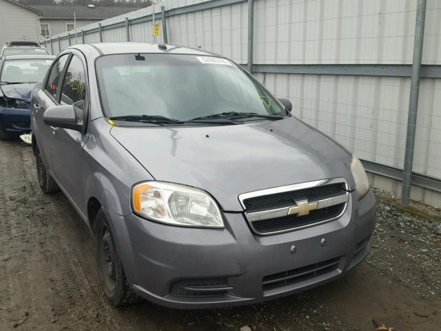 KL1TD5DE7AB119200 - 2010 CHEVROLET AVEO LS GRAY photo 1