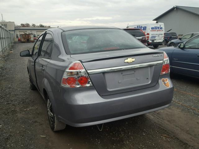 KL1TD5DE7AB119200 - 2010 CHEVROLET AVEO LS GRAY photo 3