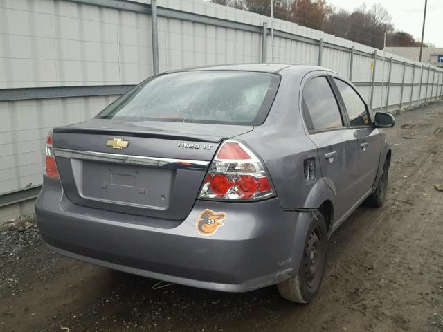 KL1TD5DE7AB119200 - 2010 CHEVROLET AVEO LS GRAY photo 4