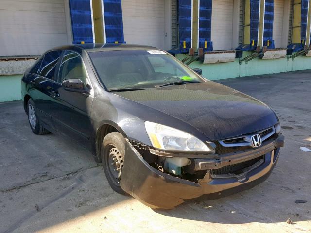 1HGCM56435A146968 - 2005 HONDA ACCORD LX BLACK photo 1