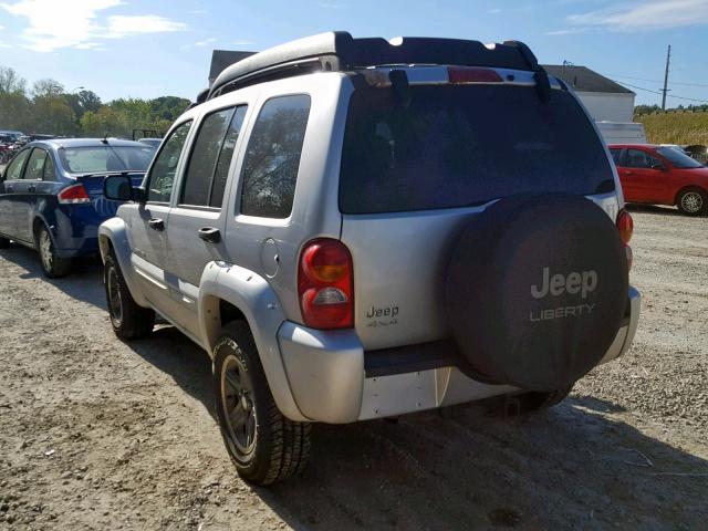 1J4GL38K63W645230 - 2003 JEEP LIBERTY RE SILVER photo 3