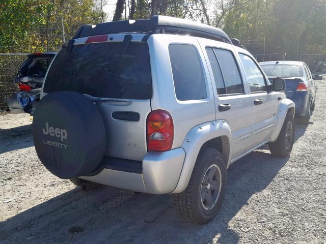 1J4GL38K63W645230 - 2003 JEEP LIBERTY RE SILVER photo 4