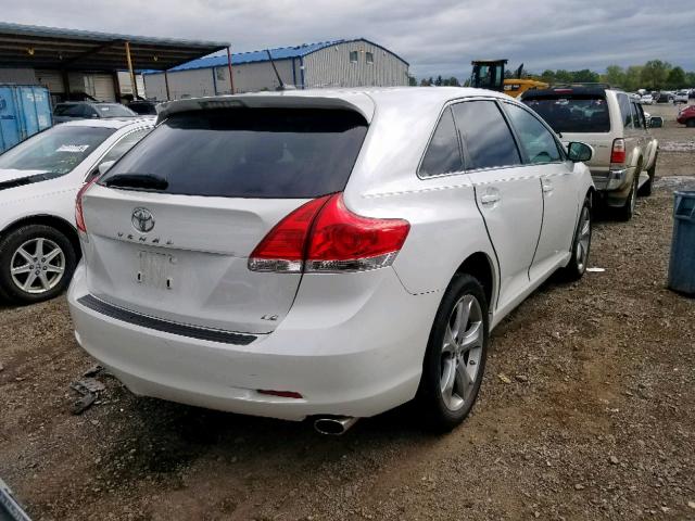 4T3ZK3BB0CU050902 - 2012 TOYOTA VENZA LE WHITE photo 4