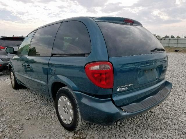 1C4GJ45382B598321 - 2002 CHRYSLER VOYAGER LX GREEN photo 3