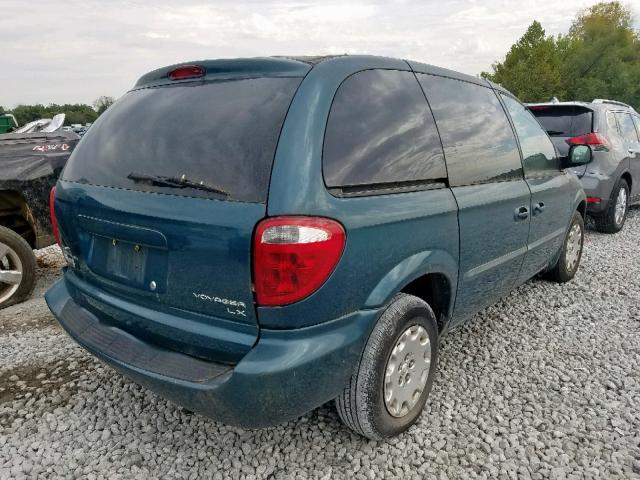 1C4GJ45382B598321 - 2002 CHRYSLER VOYAGER LX GREEN photo 4