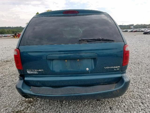 1C4GJ45382B598321 - 2002 CHRYSLER VOYAGER LX GREEN photo 9