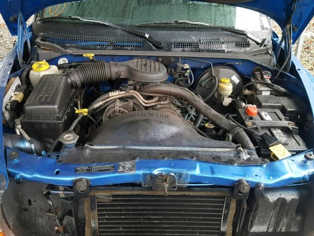 1B7GG26X6WS717204 - 1998 DODGE DAKOTA BLUE photo 7