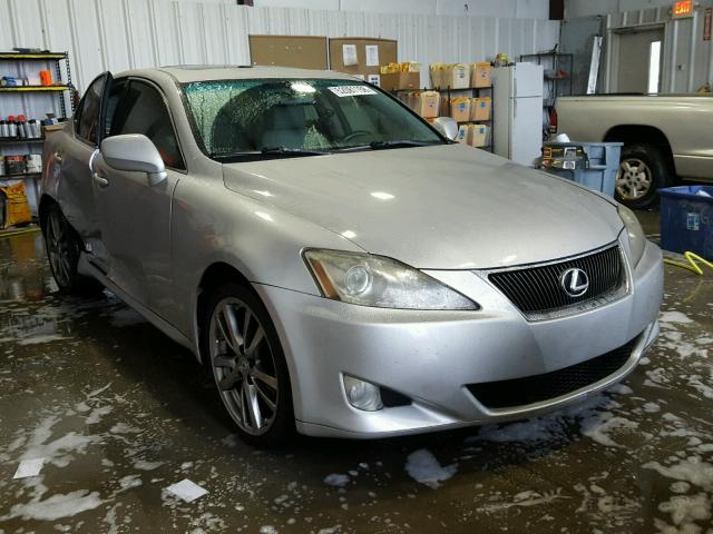 JTHBK262485056284 - 2008 LEXUS IS 250 SILVER photo 1