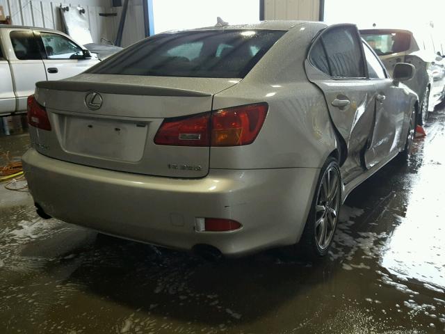 JTHBK262485056284 - 2008 LEXUS IS 250 SILVER photo 4