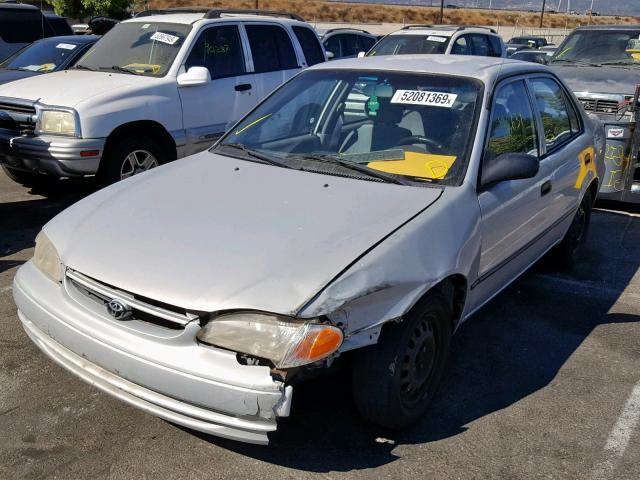 1NXBR12E9YZ321676 - 2000 TOYOTA COROLLA VE SILVER photo 2