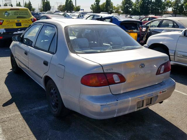 1NXBR12E9YZ321676 - 2000 TOYOTA COROLLA VE SILVER photo 3