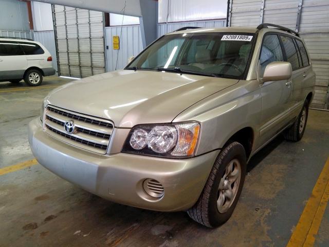 JTEGD21A330063633 - 2003 TOYOTA HIGHLANDER GOLD photo 2