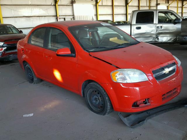 KL1TD5DE5AB126646 - 2010 CHEVROLET AVEO LS RED photo 1