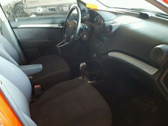 KL1TD5DE5AB126646 - 2010 CHEVROLET AVEO LS RED photo 5