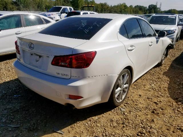 JTHBK262665008086 - 2006 LEXUS IS 250 WHITE photo 4