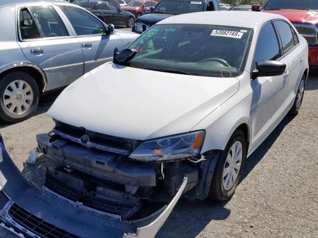3VW2K7AJ8EM370763 - 2014 VOLKSWAGEN JETTA BASE Սպիտակ լուսանկար 2