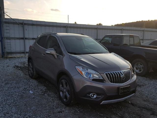 KL4CJBSB9EB583694 - 2014 BUICK ENCORE CON GRAY photo 1