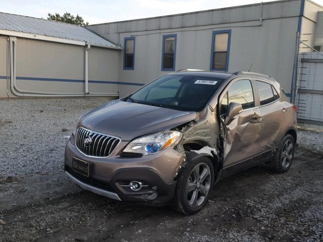 KL4CJBSB9EB583694 - 2014 BUICK ENCORE CON GRAY photo 2